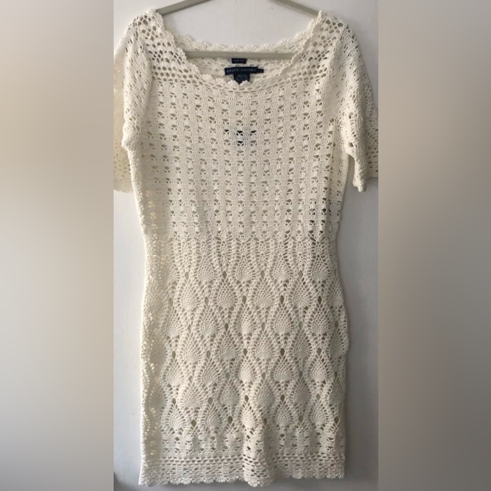 Ralph Lauren Hand-Crocheted Dress Size Large Retails $798 - Picture 3 of 7